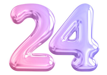 Gradient Bubble Number 24 luxury render