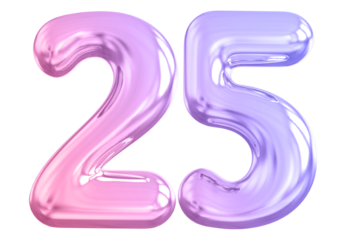 Gradient Bubble Number 25 luxury render