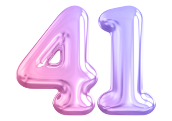 Gradient Bubble Number 41 luxury render