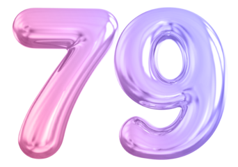 Gradient Bubble Number 79 luxury render