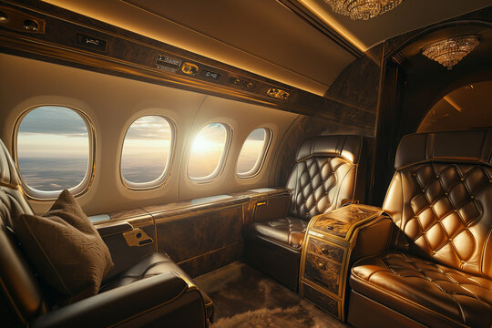 first-class cabin opulence and panoramic views