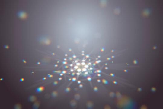 Reflection of sparkling prismatic light Background Illustration
