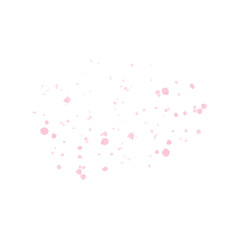 Vector pink watercolor splatter on white background