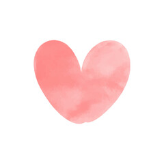 Vector red watercolor heart icon vector valentine's day edition