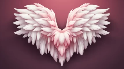 Fotobehang Cupid wings for lovely Valentines day © Алина Бузунова