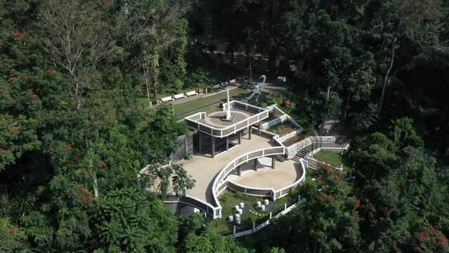 the nail of the earth landmark in Java, Mount Tidar