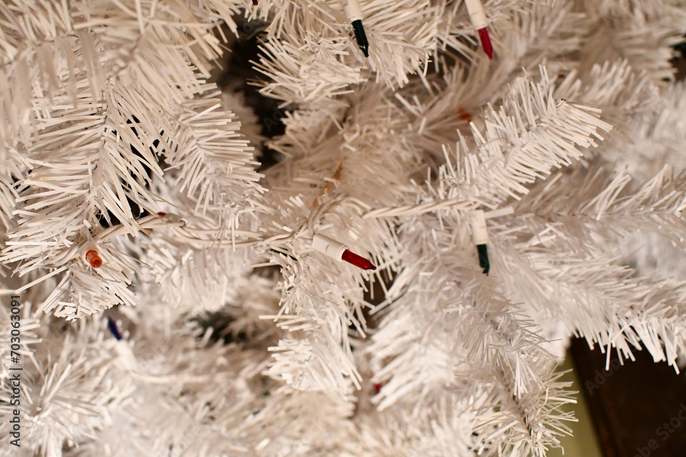 Canvas Prints lights on a christmas tree