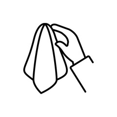 Magic trick outline icons, minimalist vector illustration ,simple transparent graphic element .Isolated on white background