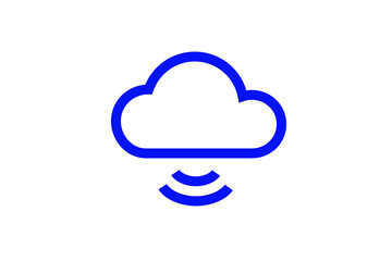 cloud hosting illustration. Vector illustration in flat style design.	