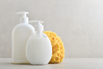 Two white unbranded dispenser bottle