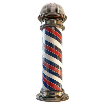 Barber pole, PNG file, isolated image