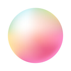 Vector modern holographic gradient on white background