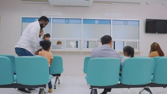 Short of the pharmacy provides services to patients in hospital ward.