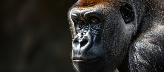 Fototapeta na wymiar Gorilla gorilla gorilla from the west.