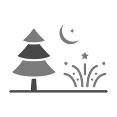 Fototapeta premium Night Icon
