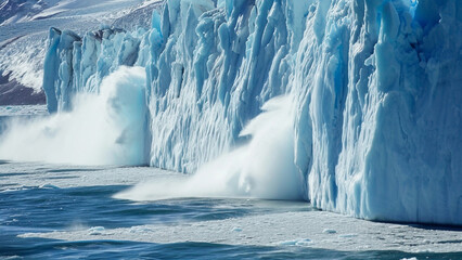 Vanishing Ice Extensive Glacial Calving in Arctic Ocean Stark Reminder of Climate Change