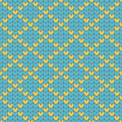 Knit Pattern background. Vector illustration.