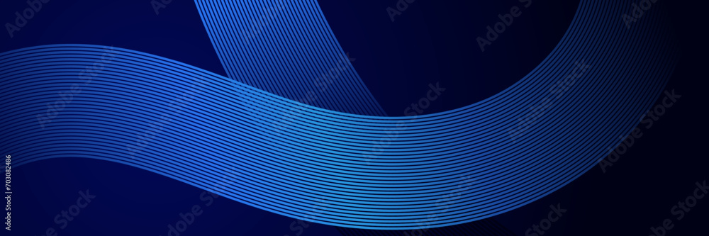 Poster elegant dark background with glowing lines
