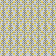 Knit Pattern background. Vector illustration.