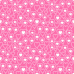 seamless pattern with hearts