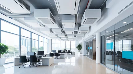 Foto op Plexiglas IoT controlled HVAC systems in a commercial building © Cloudyew