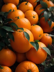 fresh ripe oranges