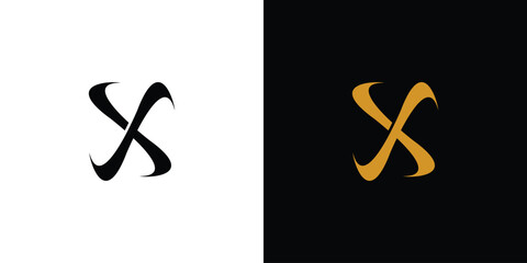 modern and Unique  letter X initials logo design