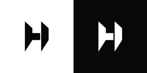 modern and Unique  letter H initials logo design