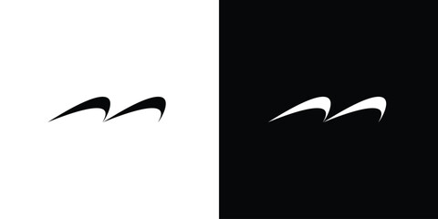 Simple and Unique  letter M initials logo design
