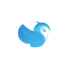 Owl Gradient Mascot Logo