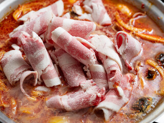 Spicy Seafood Noodle Soup, jjamppong, myeon 