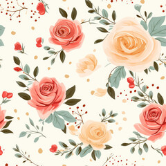 Spring Floral Seamless Pattern for Wallpapers, Backgrounds etc