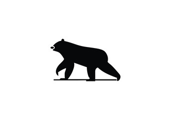 Cave Bear minimal style icon illustration design