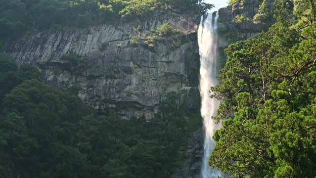 Majestic Nachi Falls of Japan. No temple