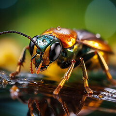 Insects in the forest, clear picture 8K
