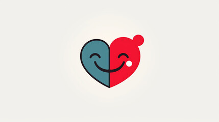 Romantic heart symbol sticker full of love, for Valentine's Day celebration, Generate AI.