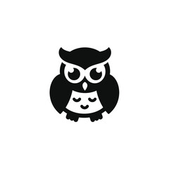 Obraz premium Owl knowledge icon isolated on transparent background