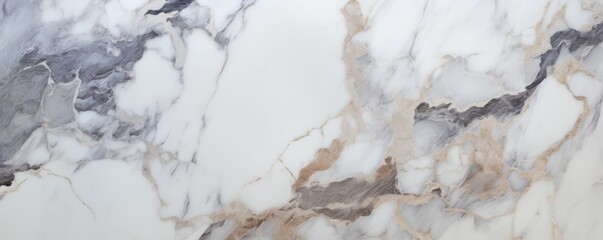 White marble background with brown and gray color, Natural patterns for design art work, Stone wall texture background