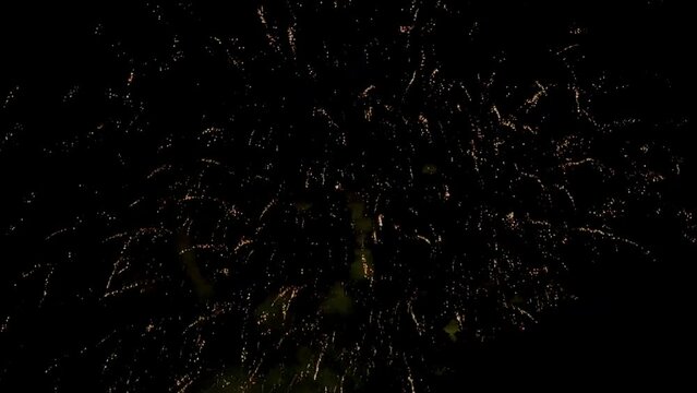 4K fireworks light and sound work at Phuttha Yot Fa Bridge Bangkok	