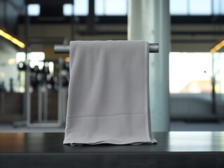 Functional Gym Towel Mockup for Fitness and Sports - AI Generated - obrazy, fototapety, plakaty