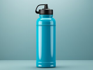 Dynamic Sports Water Bottle Mockup - AI Generated