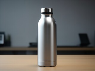 Dynamic Sports Water Bottle Mockup - AI Generated
