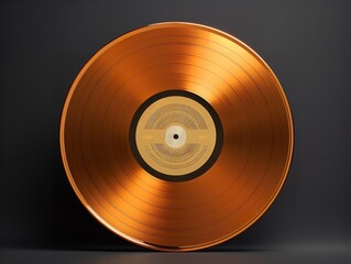Vintage Vinyl Record Mockup for Music Enthusiasts - AI Generated