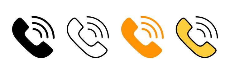 Call icon set vector. telephone sign and symbol. phone icon. contact us
