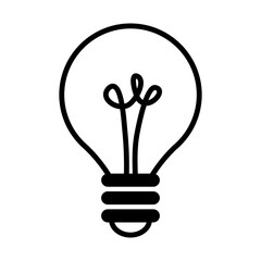 The light bulb icon symbolizes intelligence. education icon