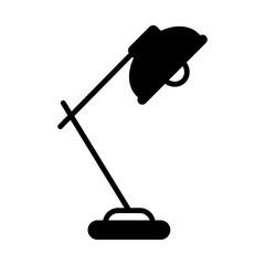 Study lamp icon. Deks lamp icon
