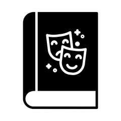 Books about entertainment. Book icon