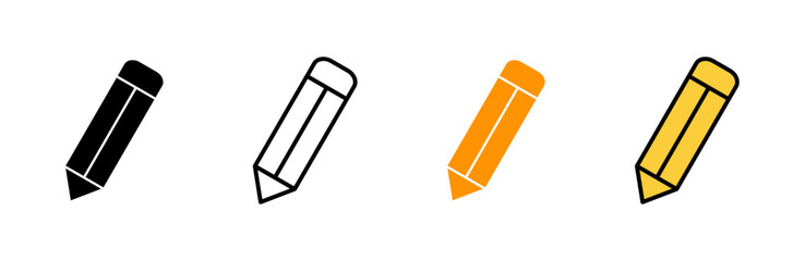 Pencil icon set vector. pen sign and symbol. edit icon vector
