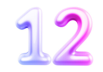 Gradient Bubble Number 12 luxury render