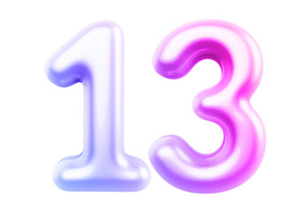 Gradient Bubble Number 13 luxury render